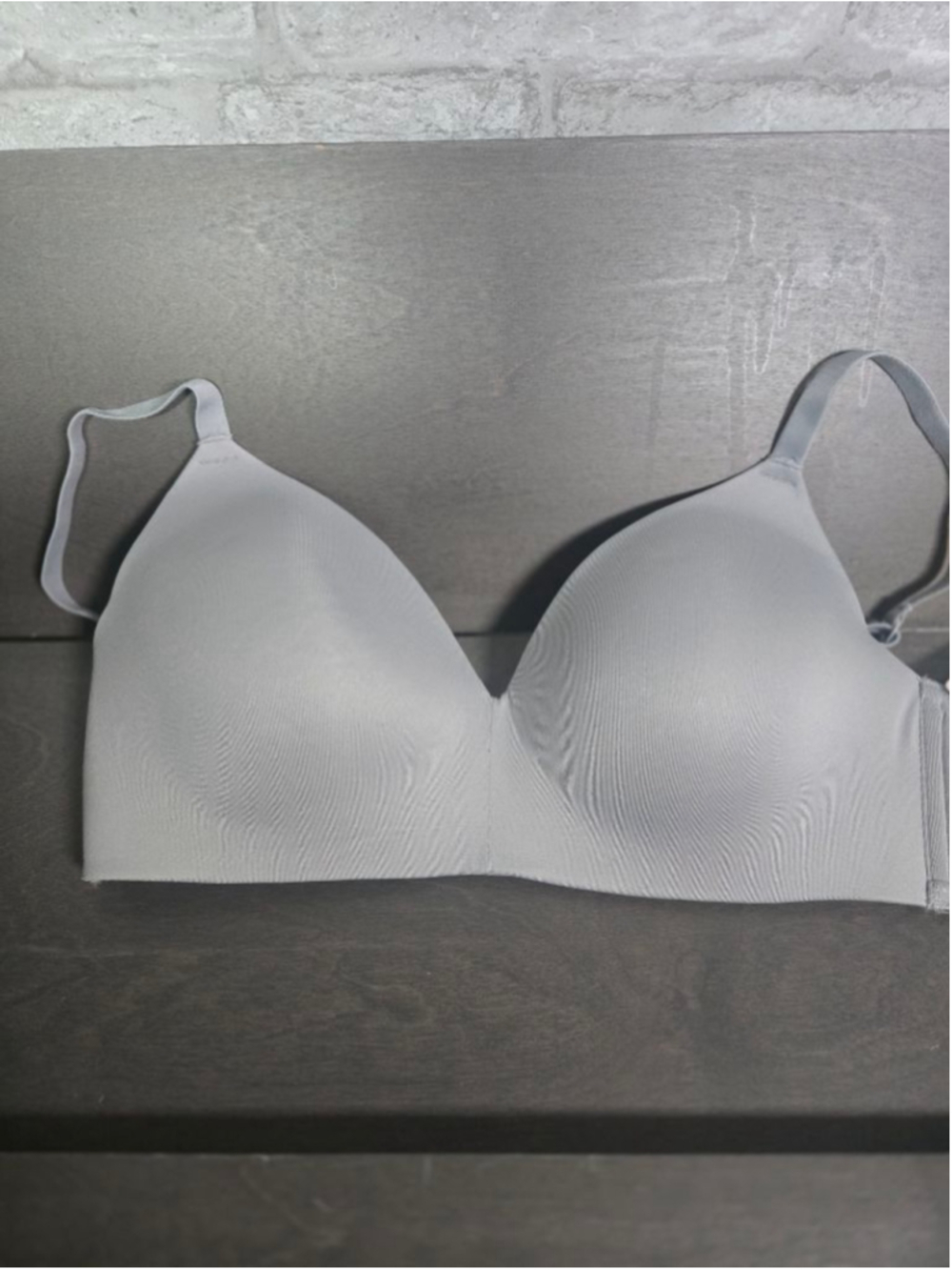 Women's SO Gray Wire-Free Bra 38B